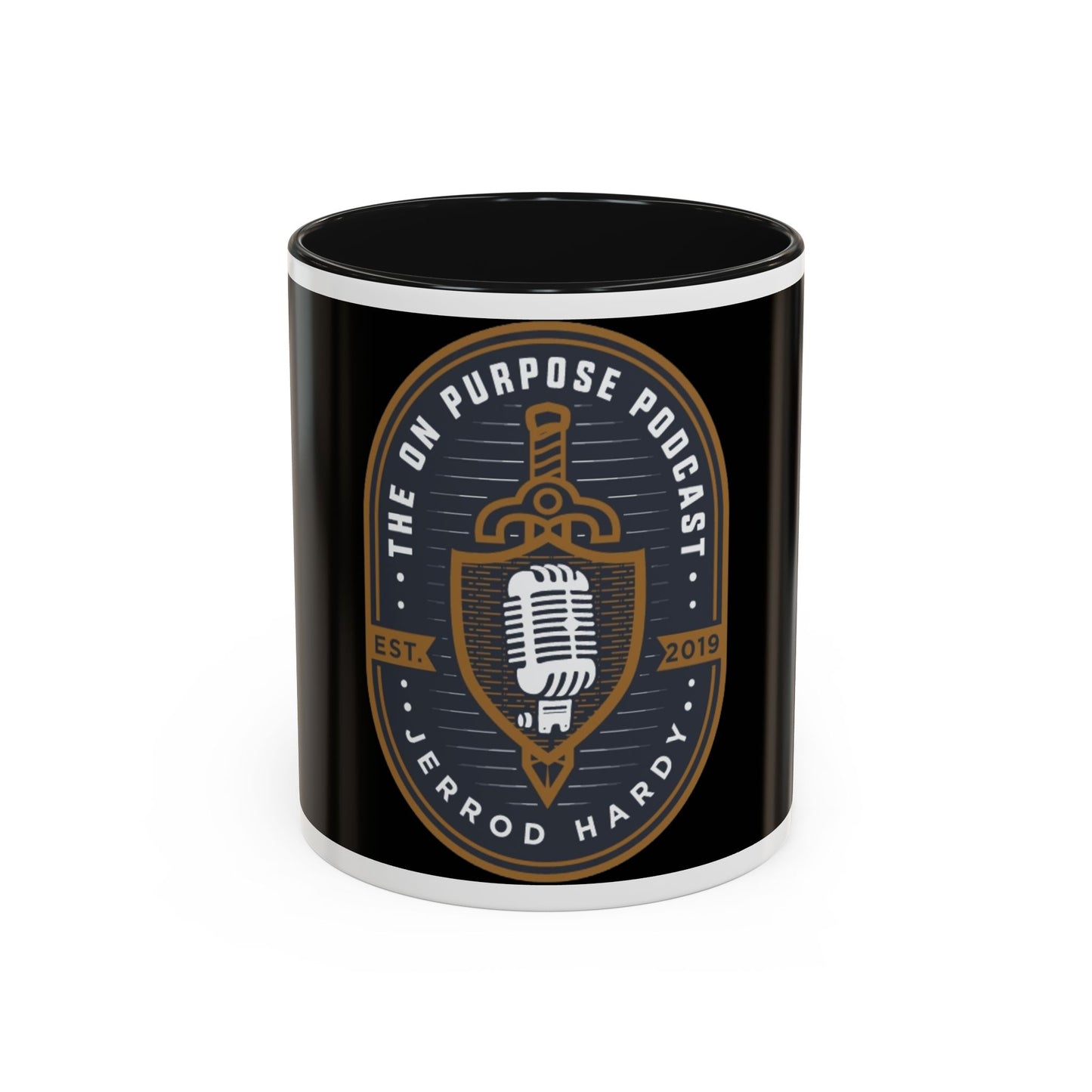 The On Purpose Podcast Mug-  Two-Tone Accent Coffee Cup (11oz/15oz)