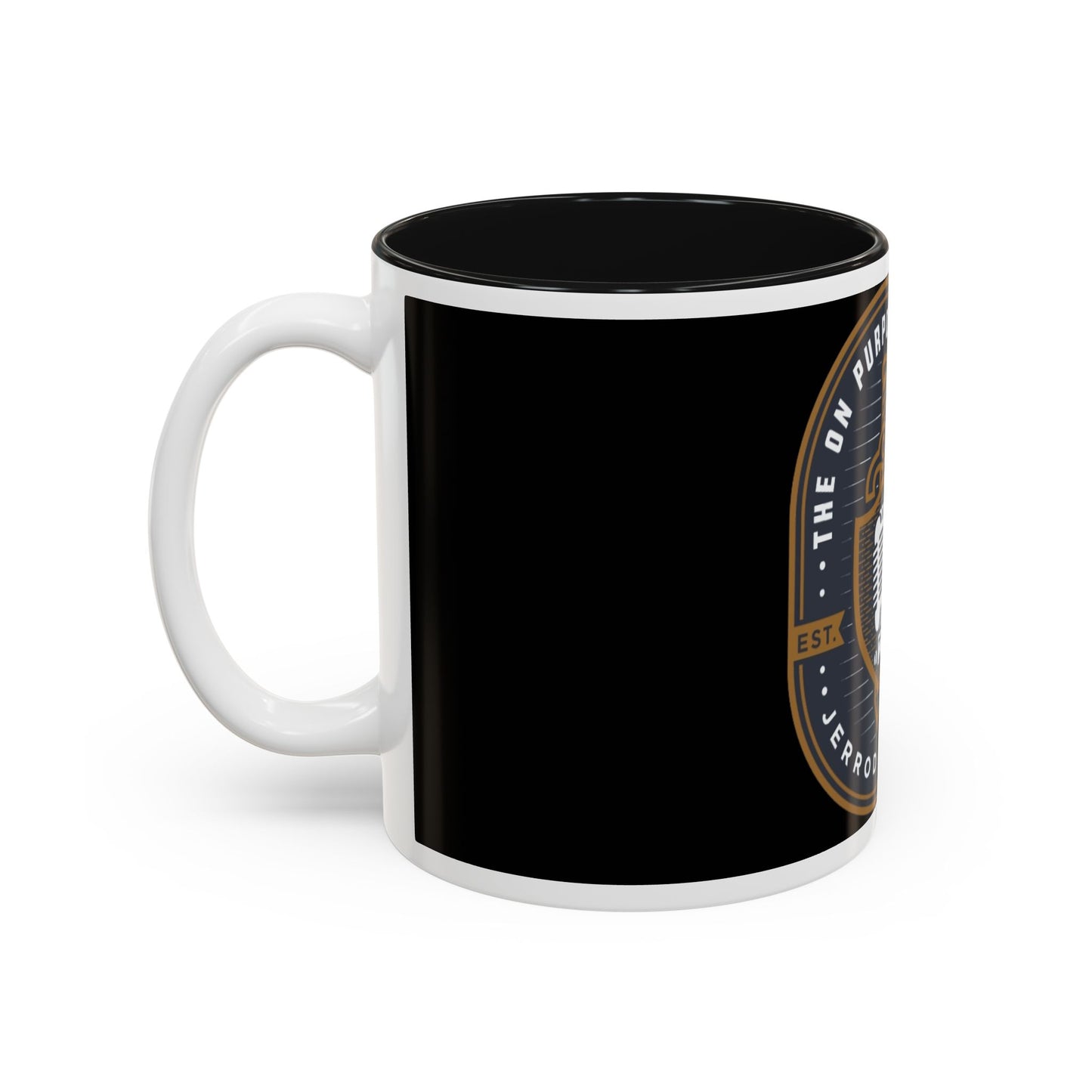 The On Purpose Podcast Mug-  Two-Tone Accent Coffee Cup (11oz/15oz)