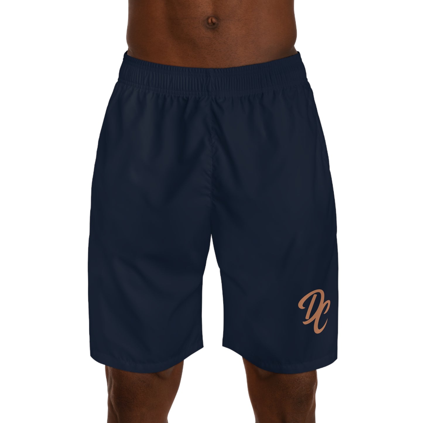 Dream Chasers Monogram Jogger Shorts — Navy