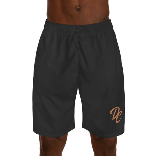 Dream Chasers Monogram Jogger Shorts — Charcoal