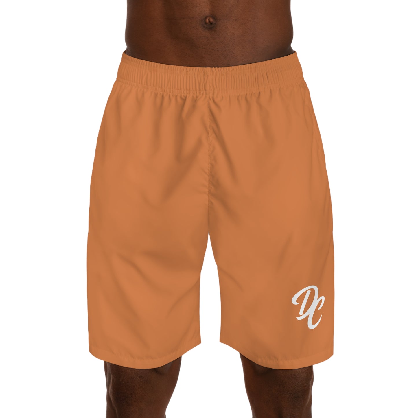 Dream Chasers Monogram Jogger Shorts — Copper
