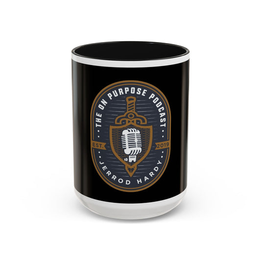 The On Purpose Podcast Mug-  Two-Tone Accent Coffee Cup (11oz/15oz)