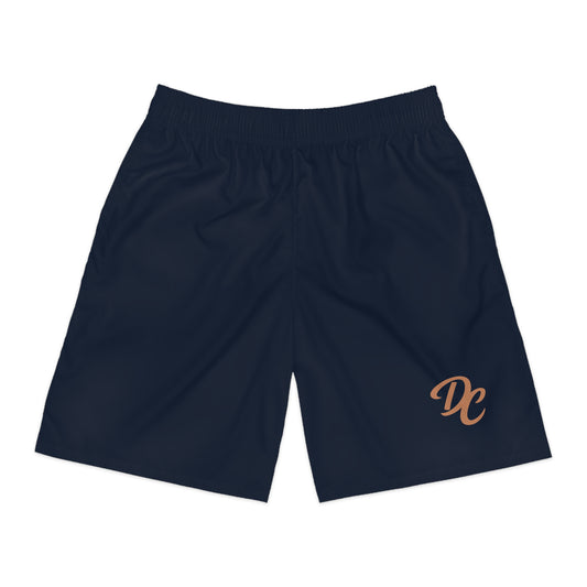 Dream Chasers Monogram Jogger Shorts — Navy