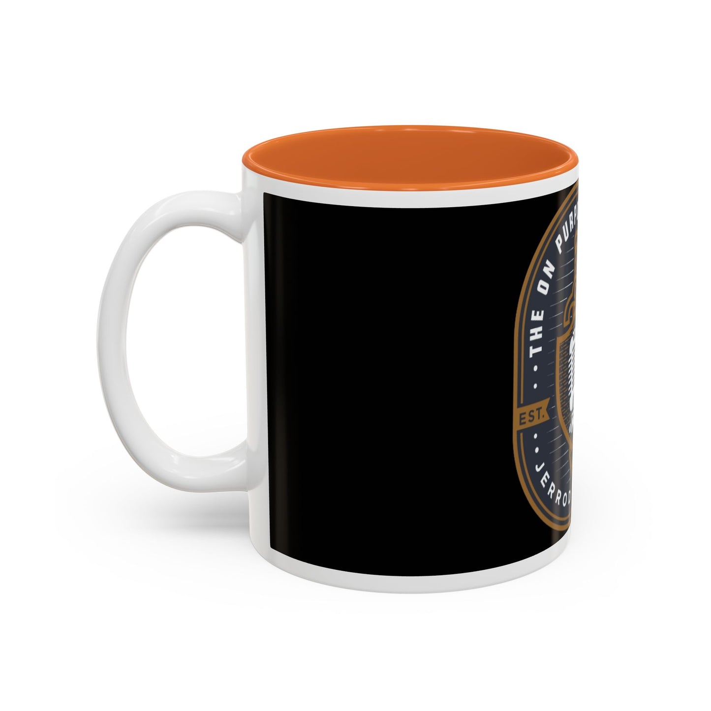 The On Purpose Podcast Mug-  Two-Tone Accent Coffee Cup (11oz/15oz)