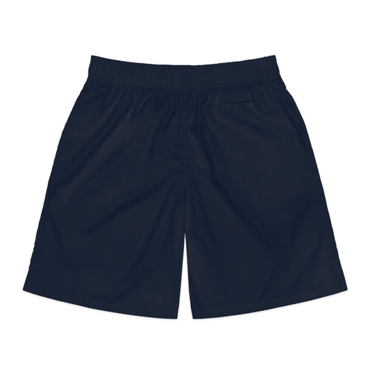 Dream Chasers Monogram Jogger Shorts — Navy