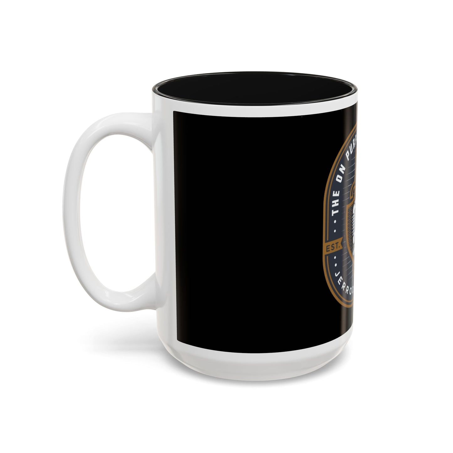 The On Purpose Podcast Mug-  Two-Tone Accent Coffee Cup (11oz/15oz)